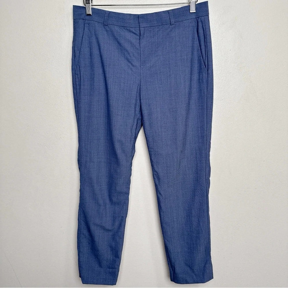Banana Republic Womens 4 Slim Wool Avery Trouser Light Navy Color - Picture 2 of 12